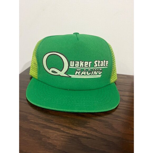 Quaker State Racing Green Trucker Hat Snapback Cap By King Sports One Size - Picture 1 of 8